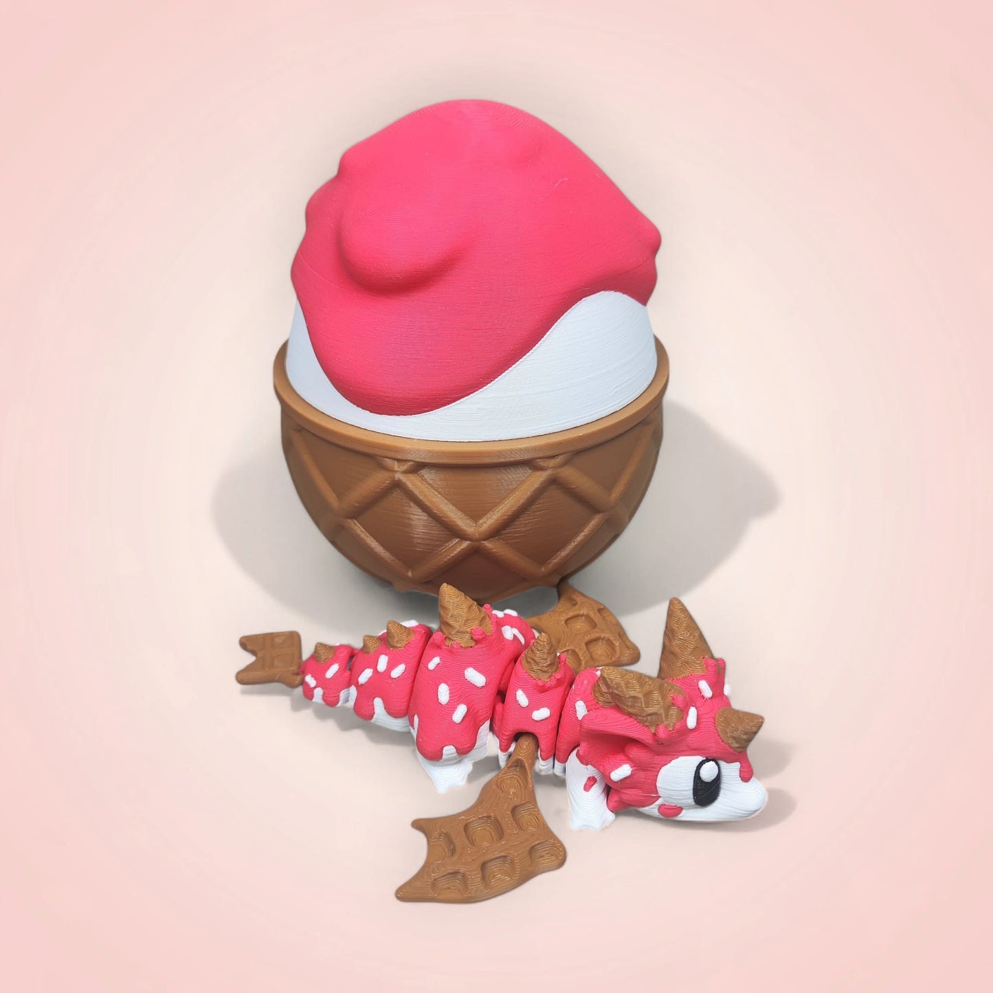 Sugar Rush Dragon & Egg – 3D Printed Collectible by 3DGOB