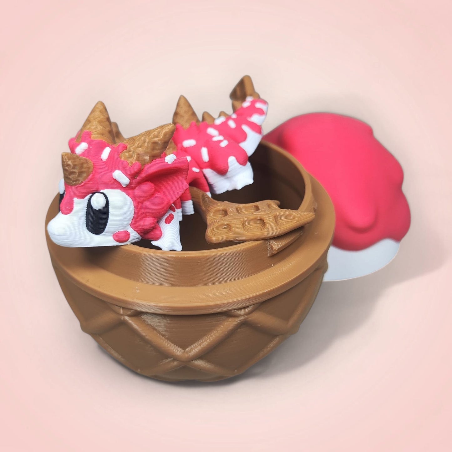 Sugar Rush Dragon & Egg – 3D Printed Collectible by 3DGOB
