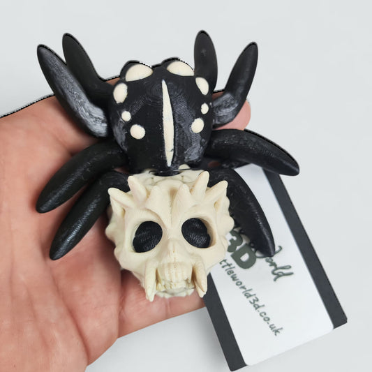 🕷💀 Articulated Skull Spider — Creepy-Cute Collectable