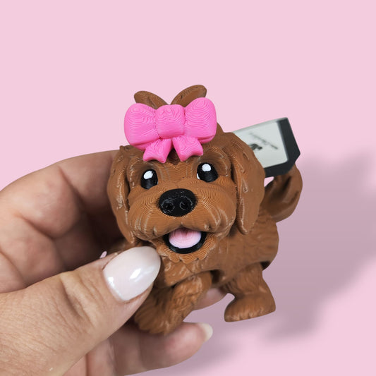 🐶🎀 Articulated Cavapoo Collection — Nala, Minie &amp; Daisy