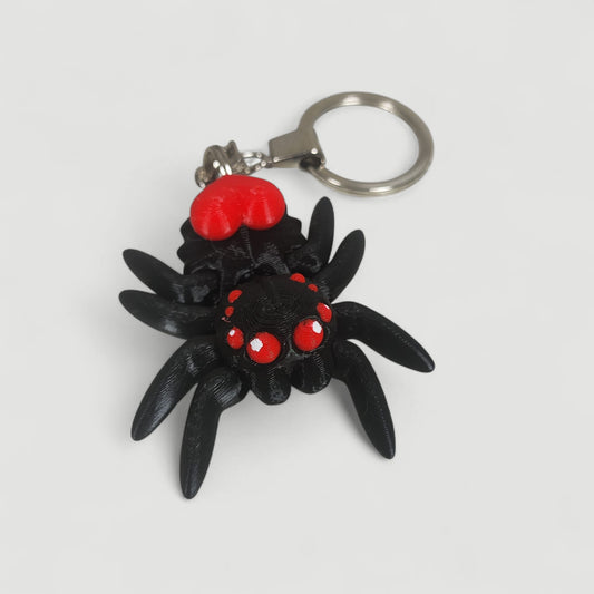 🕷 Spider Keyring Collection — Heartback & Mushroomback Editions