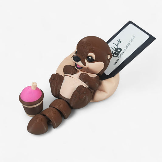 🦦💜 Baby Otter — Berry Sweet and Ready to Cuddle!