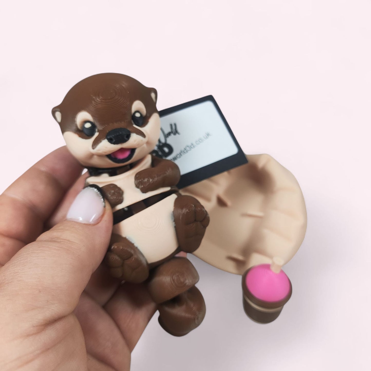 🦦💜 Baby Otter — Berry Sweet and Ready to Cuddle!