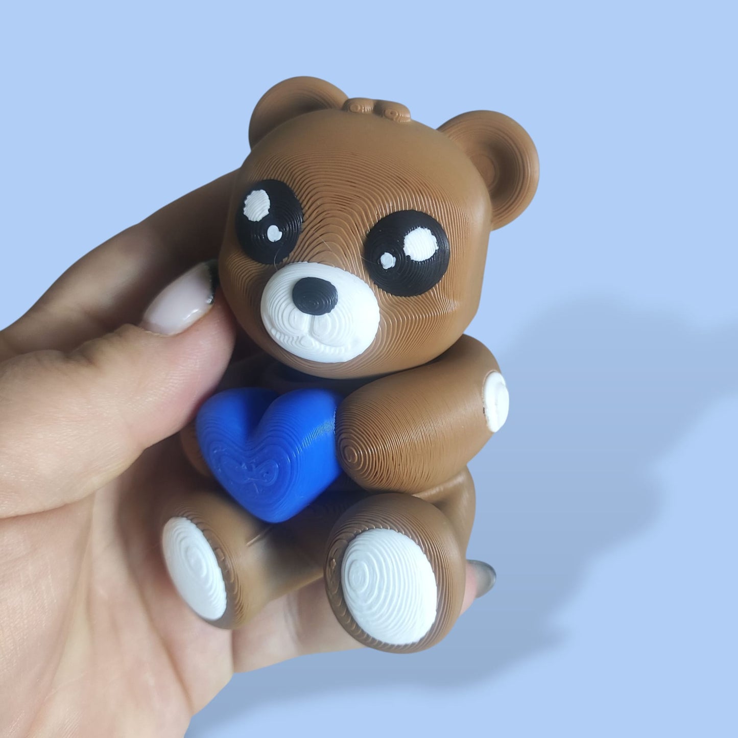 🧸 Teddy Bear with Blue Heart (Type 1 Diabetic Edition)