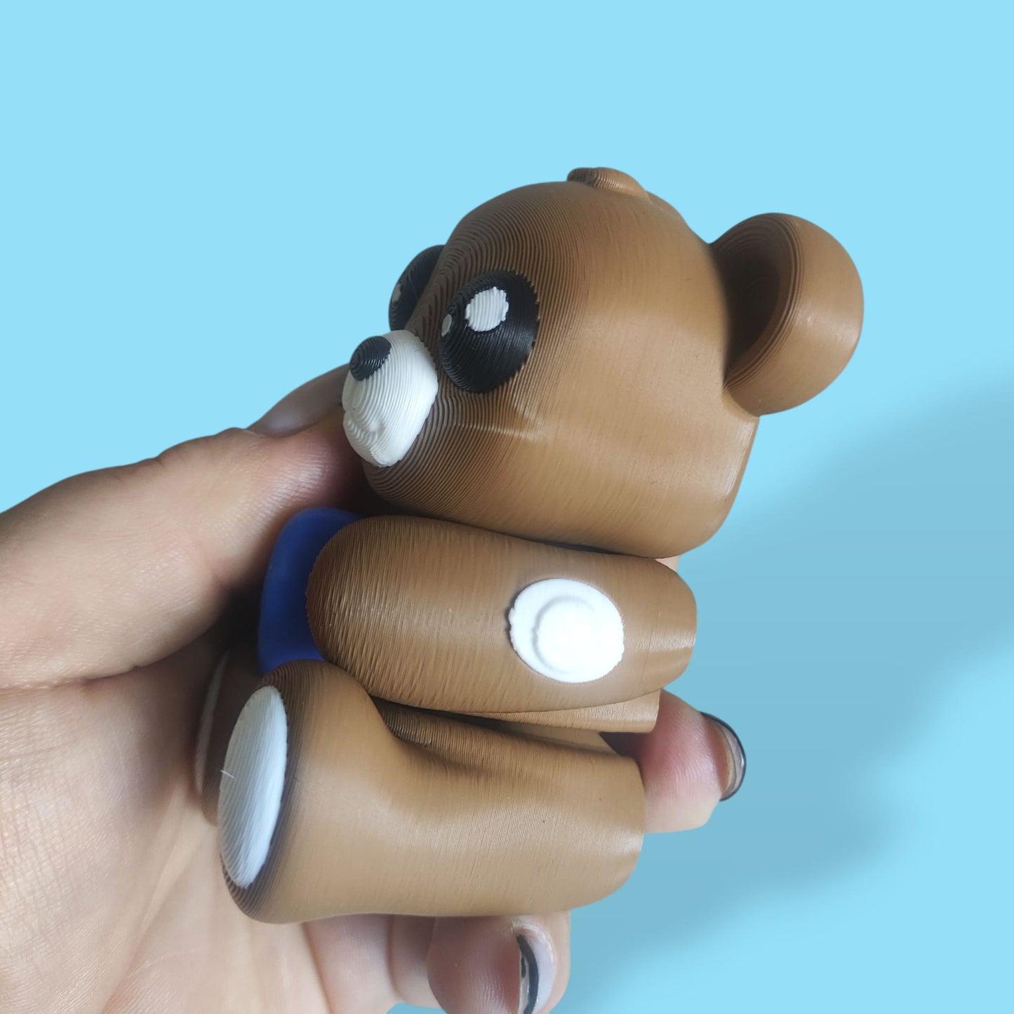 🧸 Teddy Bear with Blue Heart (Type 1 Diabetic Edition)