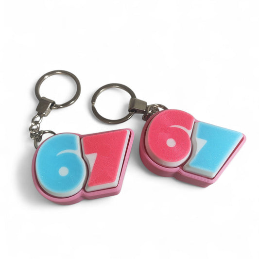 67 Clicker Key Ring — Fun Fidget Number Clicker