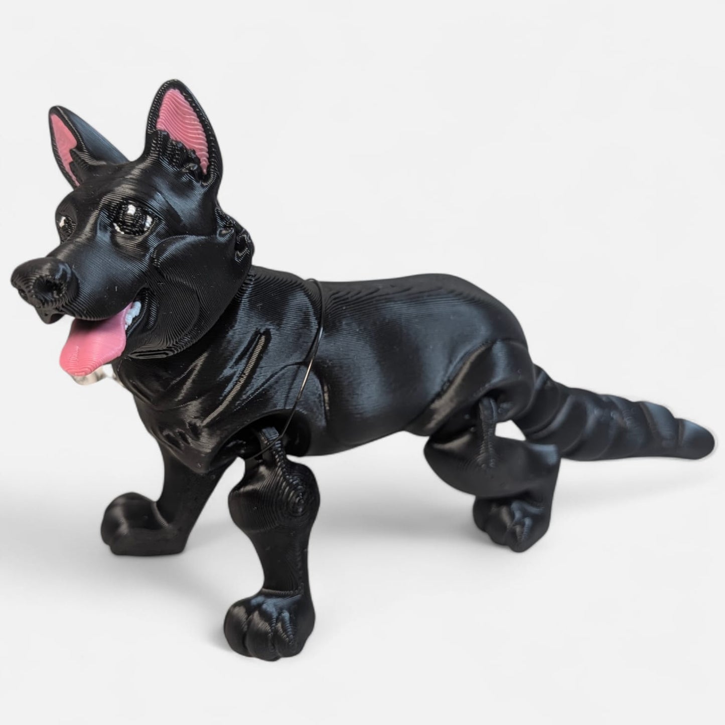 Articulated German Shepherd Figurine