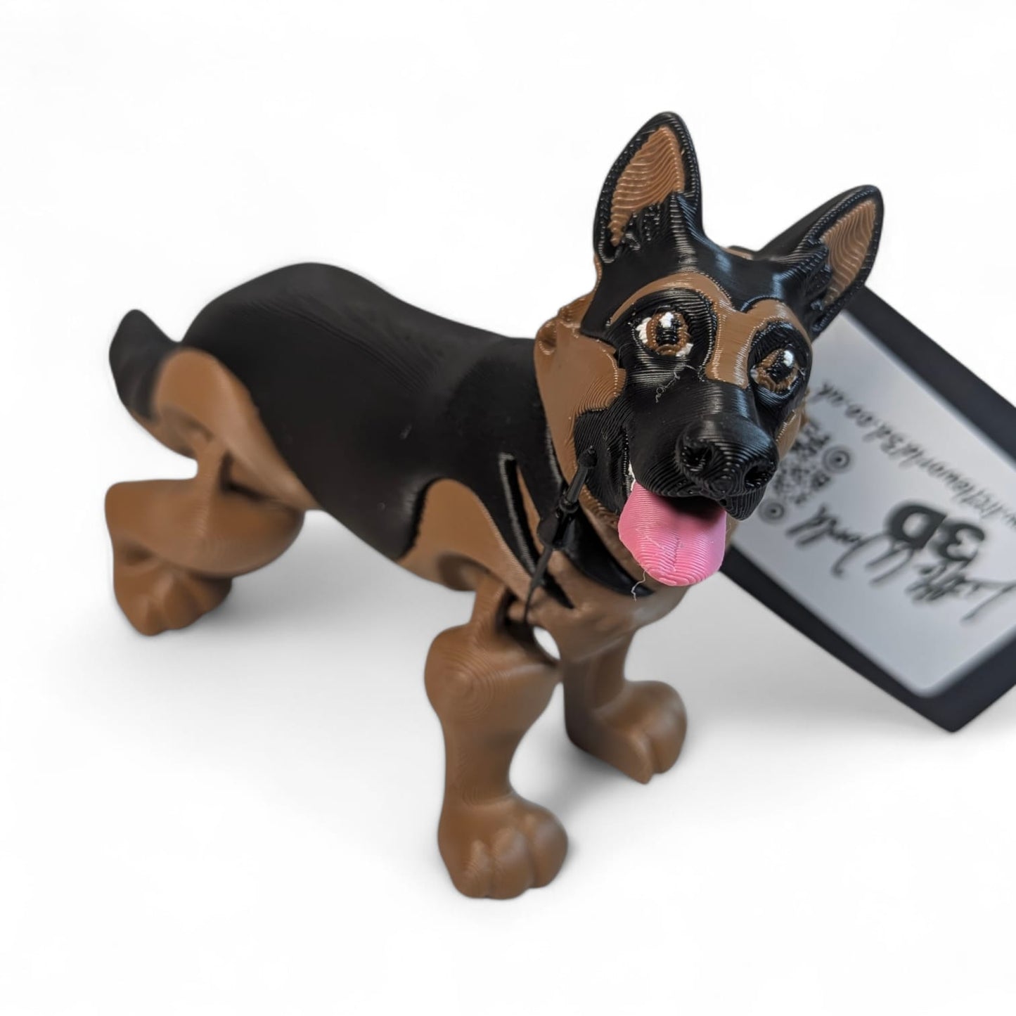 Articulated German Shepherd Figurine