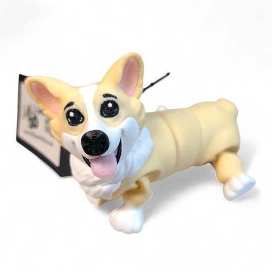 Corgi Dog Articulated Figurine