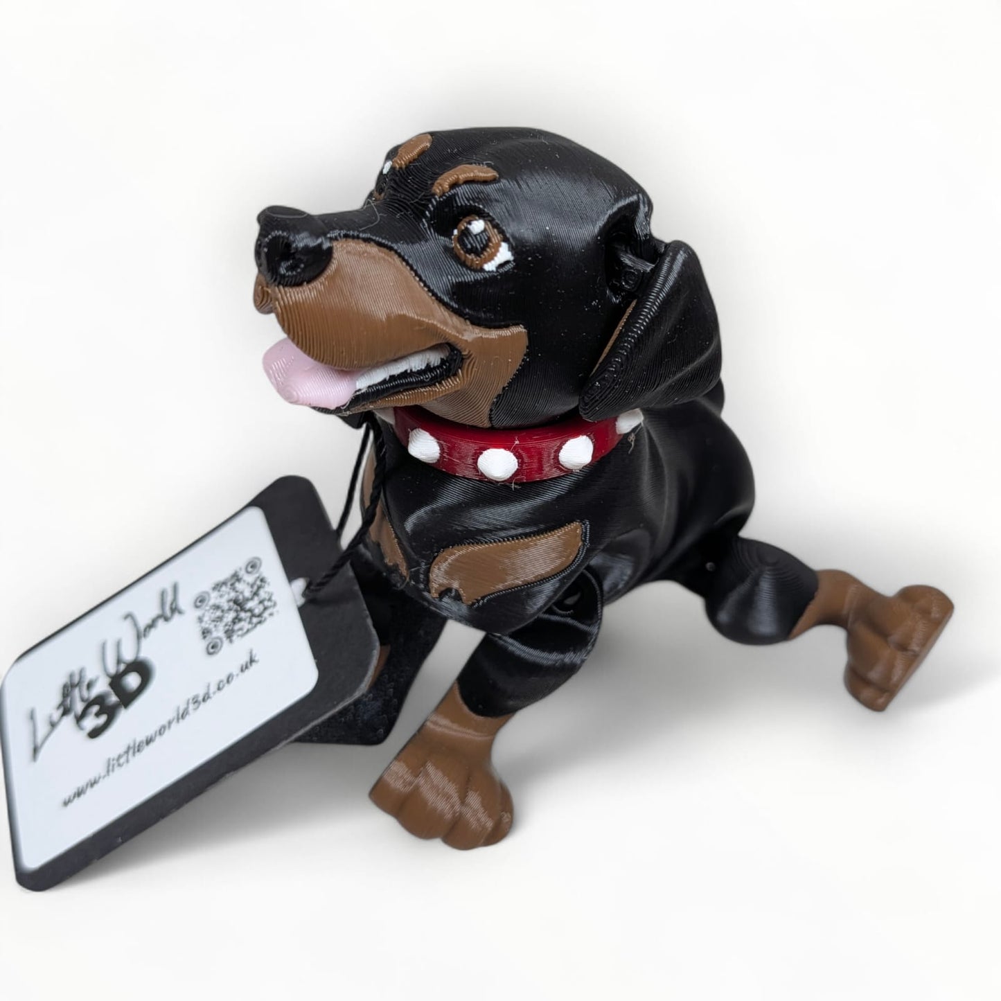 Articulated Rottweiler Dog Figurine