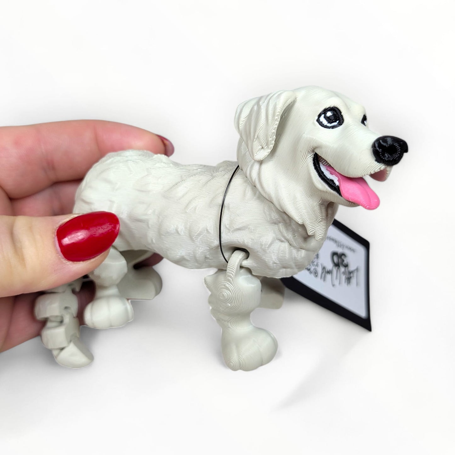 Articulated Golden Retriever Dog Figurine