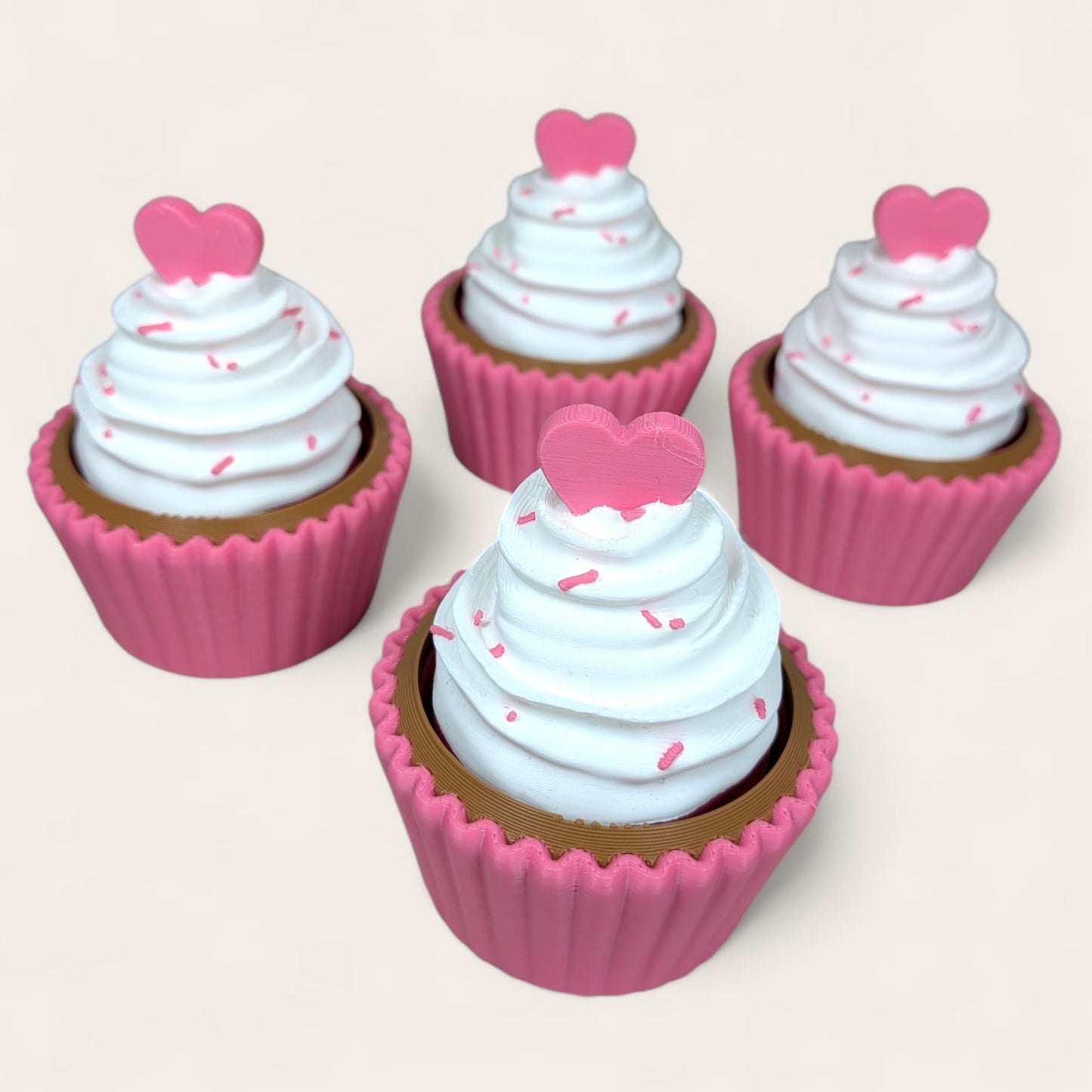 Clicker Cupcake with Pink Frosting & Heart