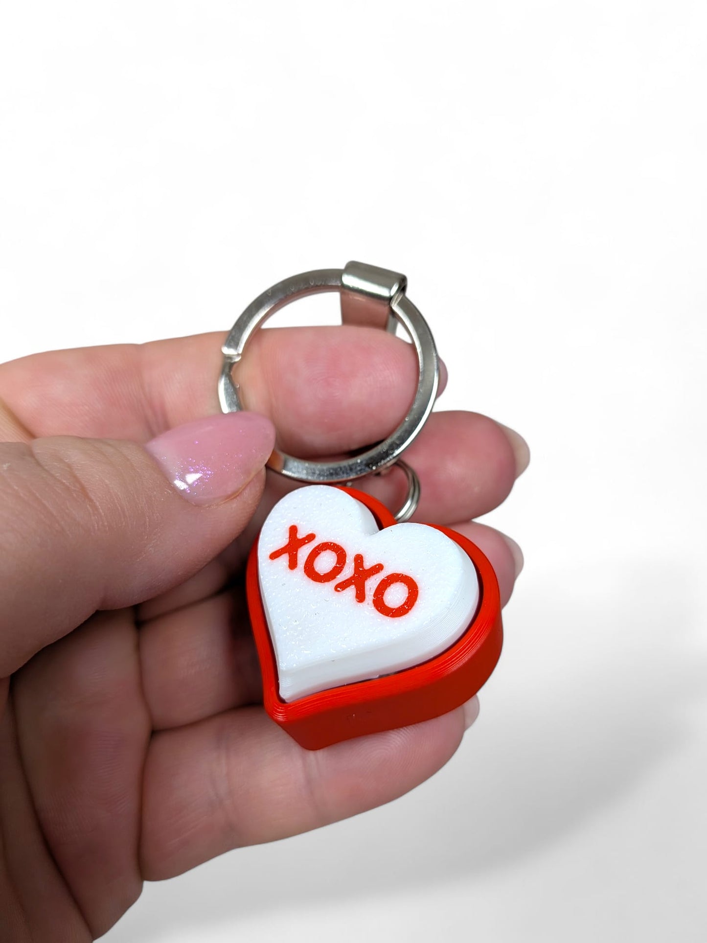 Clicker Heart Keyring — Valentine Edition