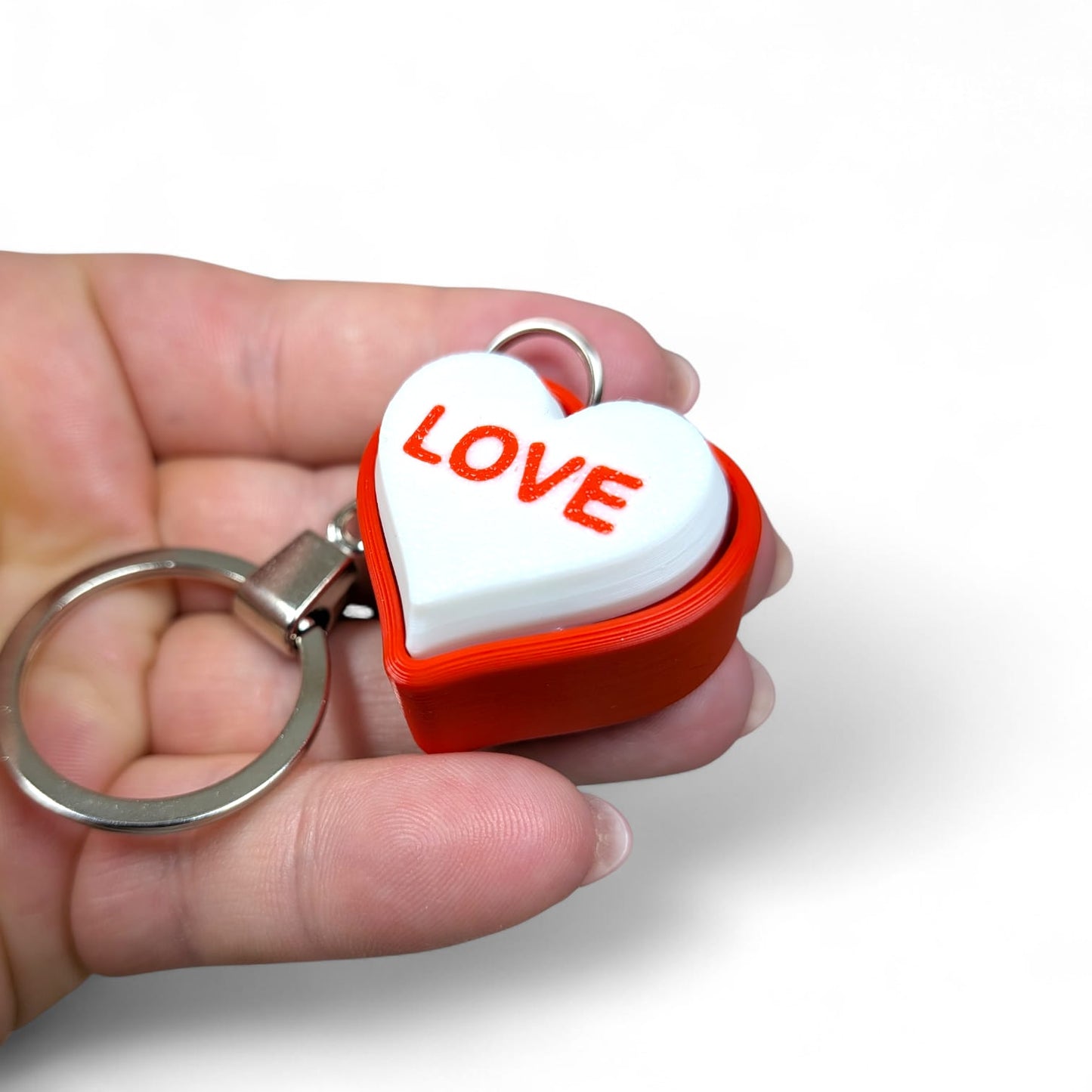 Clicker Heart Keyring — Valentine Edition
