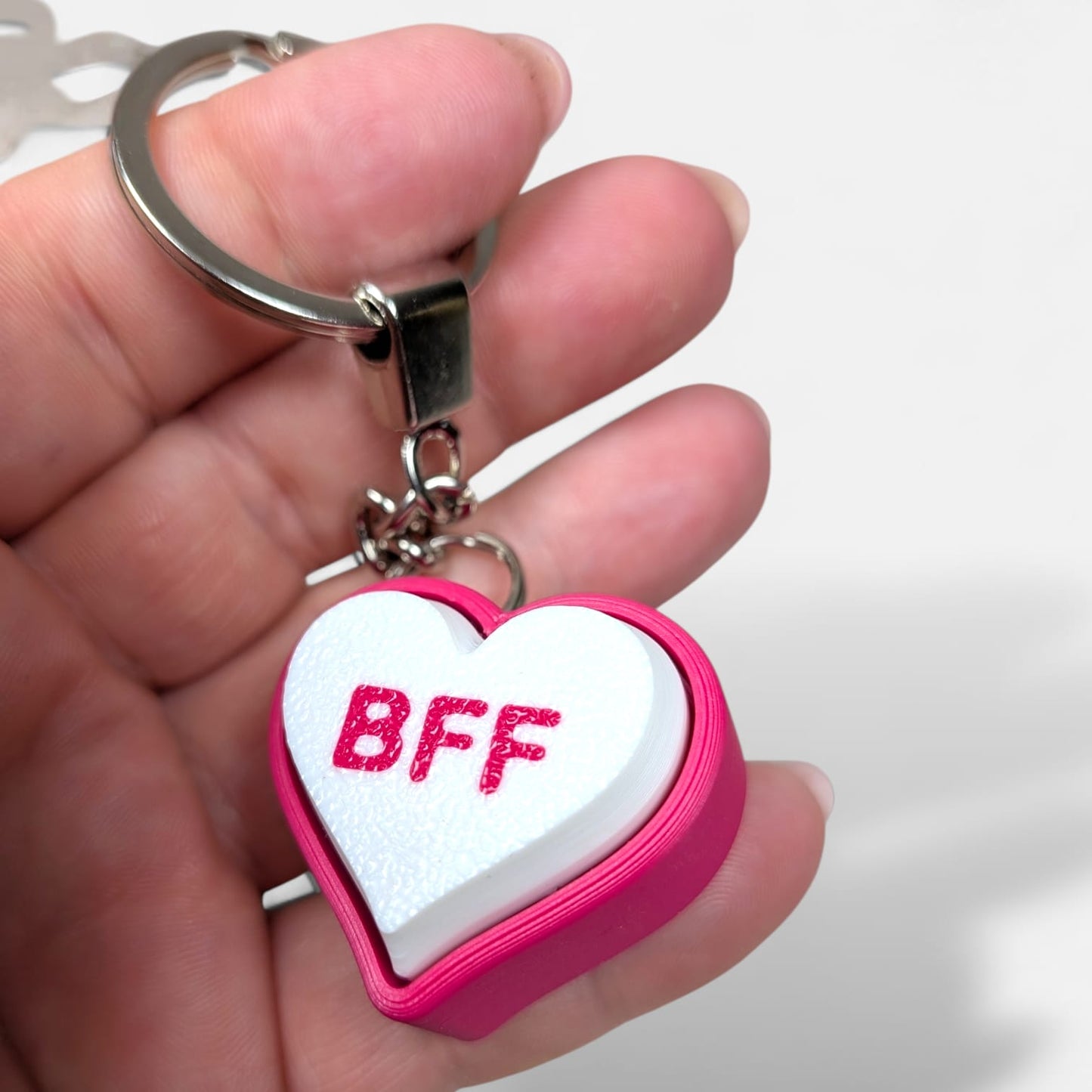 Clicker Heart Keyring — Valentine Edition