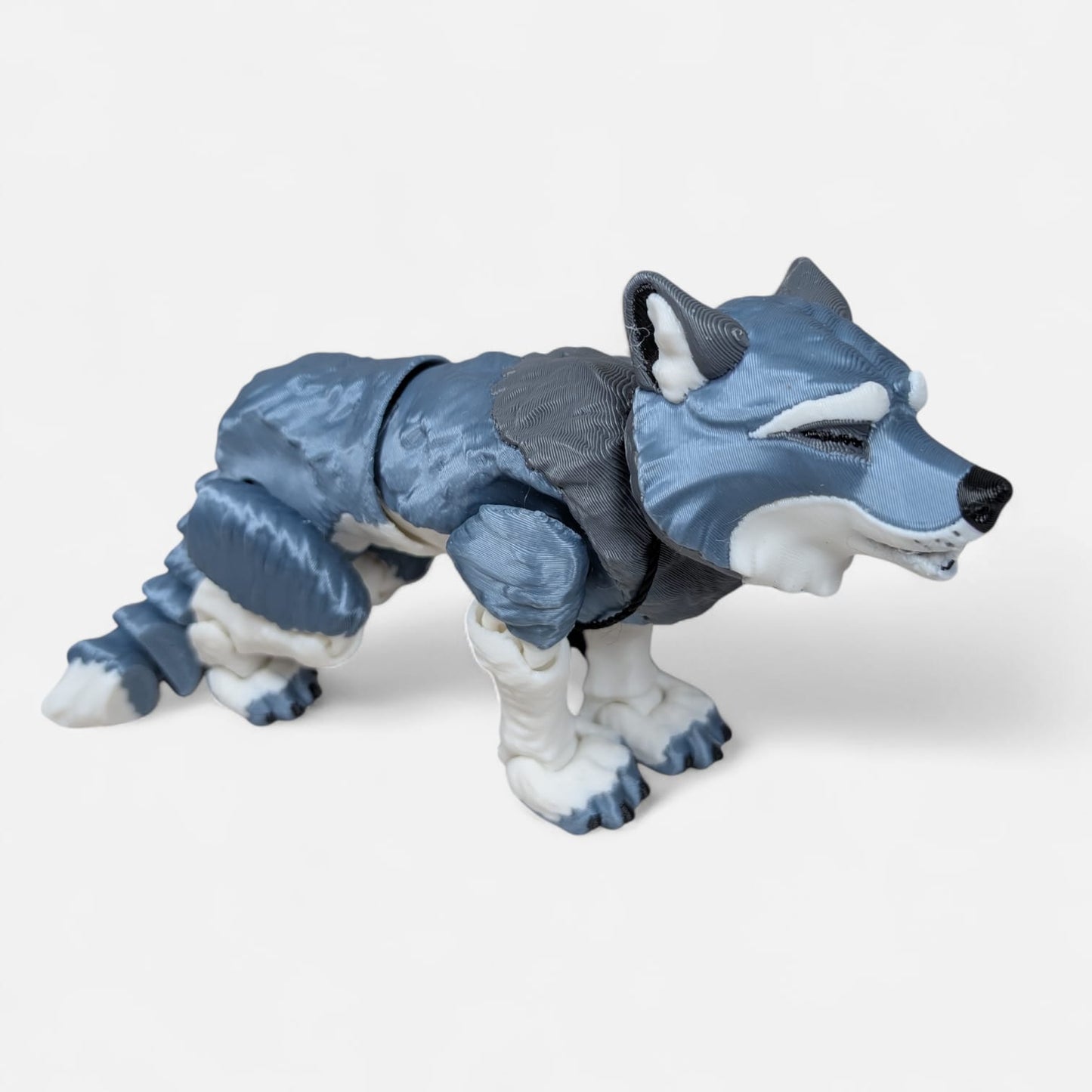 Articulated Wolf Figurine – Fully Poseable Collectable