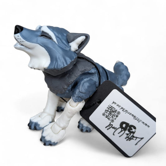 Articulated Wolf Figurine – Fully Poseable Collectable