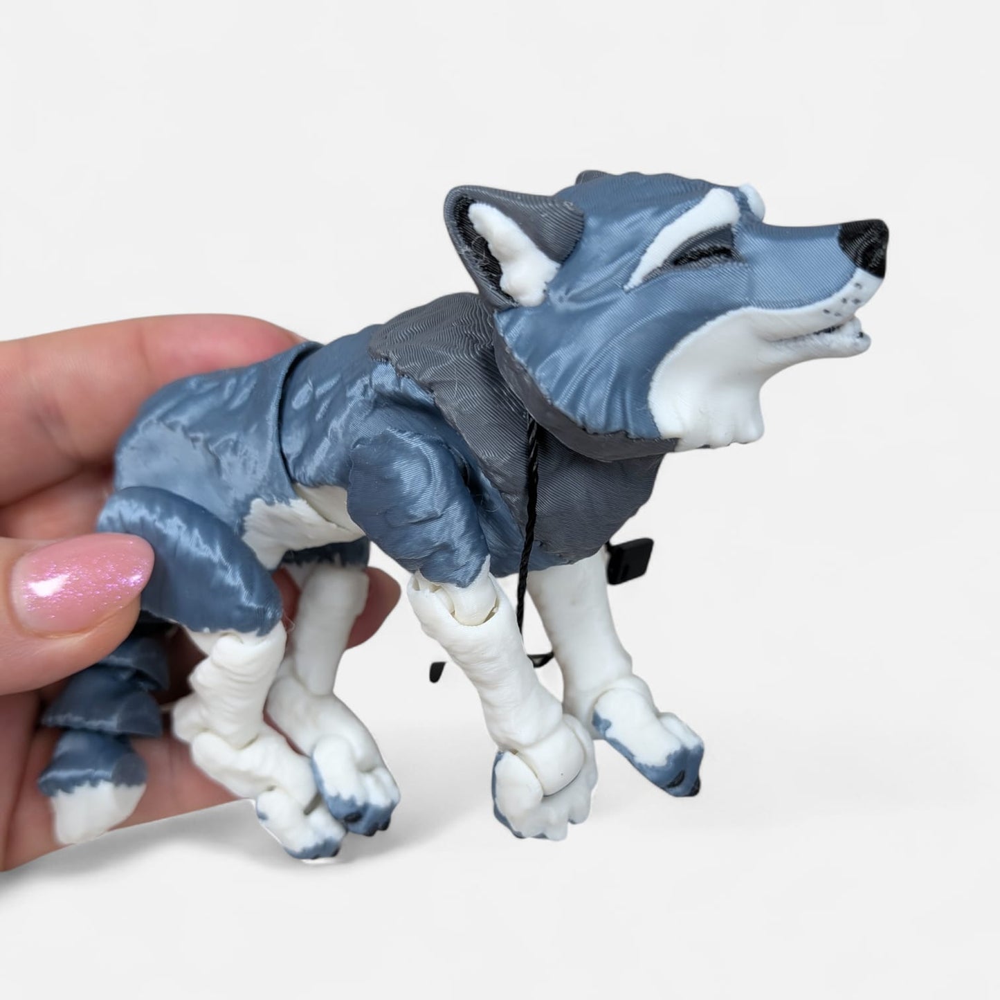 Articulated Wolf Figurine – Fully Poseable Collectable
