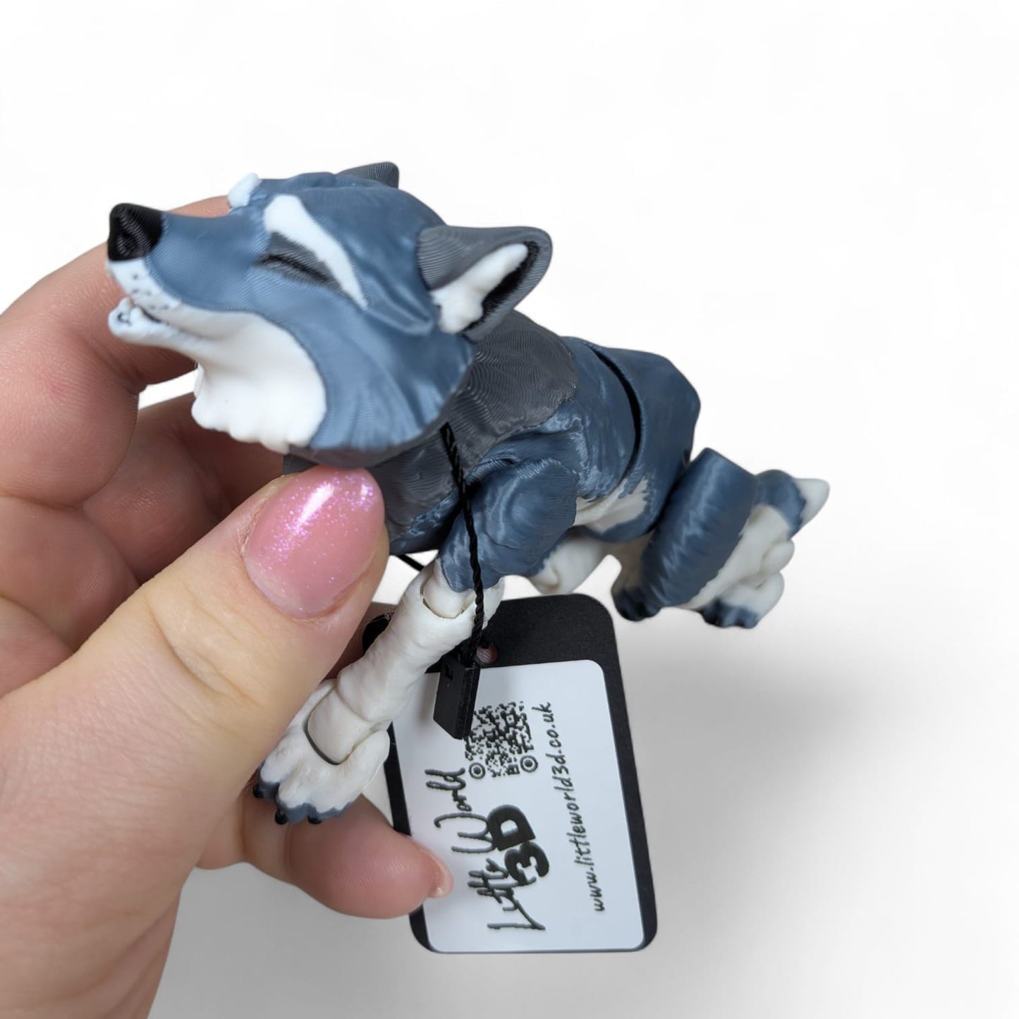 Articulated Wolf Figurine – Fully Poseable Collectable