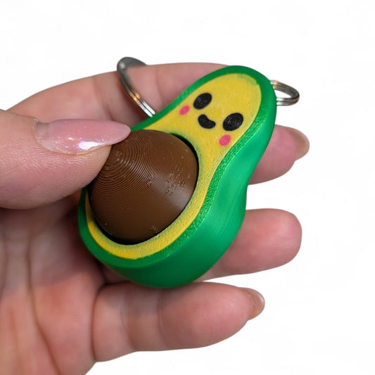 Avocado Clicker Keychain – Cute Avocado Accessory