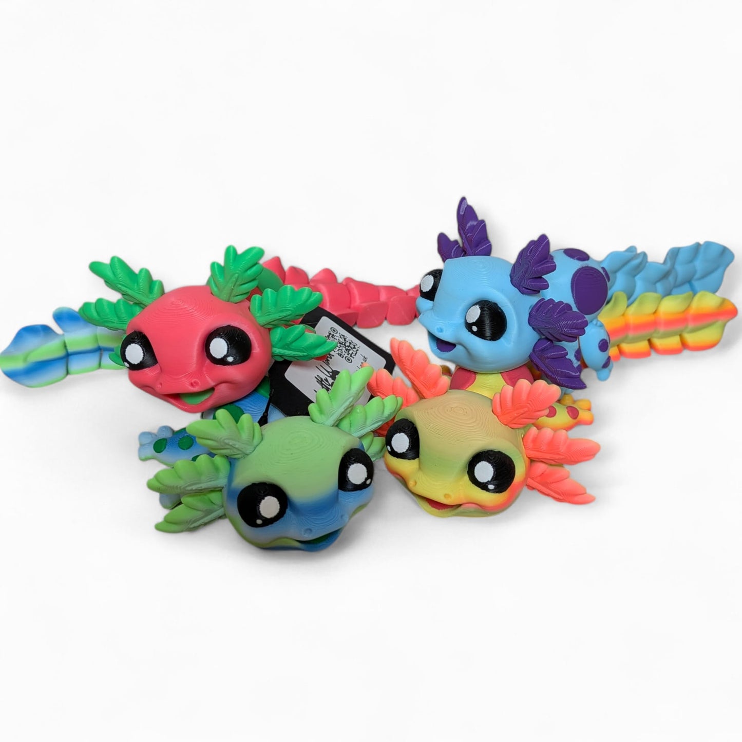 Articulated Axolotl – Colourful 3D Printed Collectable