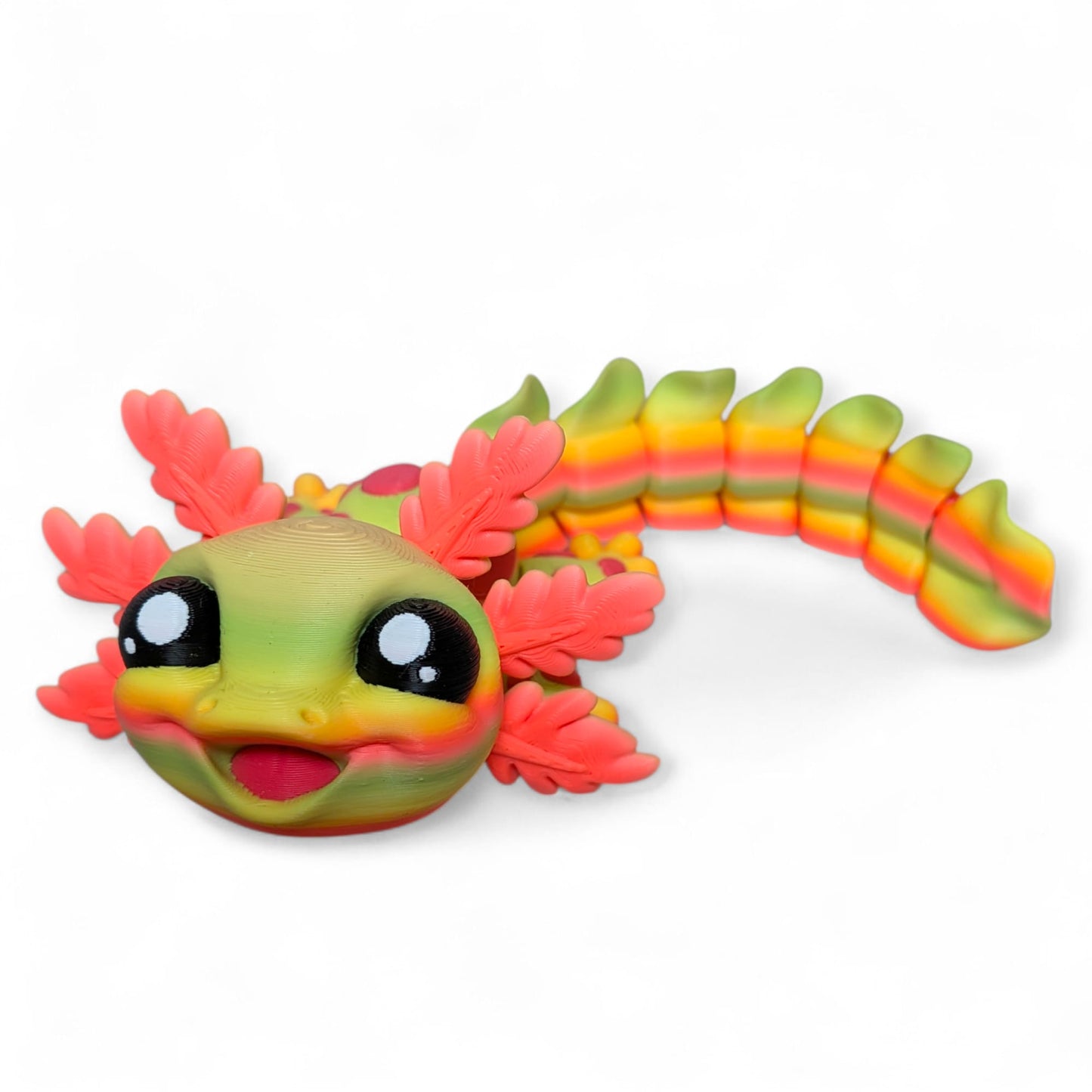 Articulated Axolotl – Colourful 3D Printed Collectable