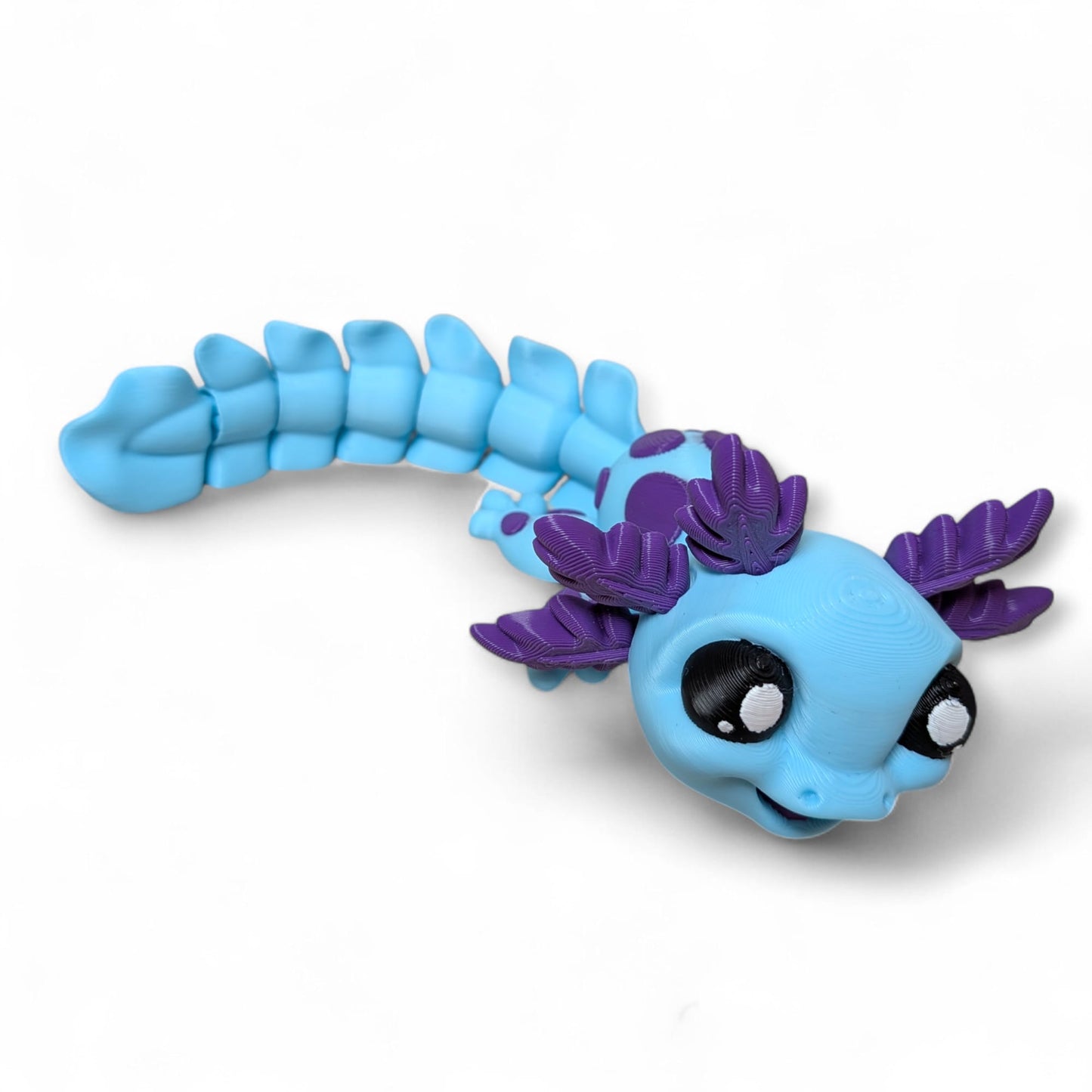 Articulated Axolotl – Colourful 3D Printed Collectable