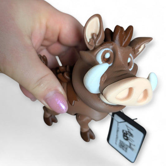 Articulated Warthog Figurine – 3D Printed Collectable