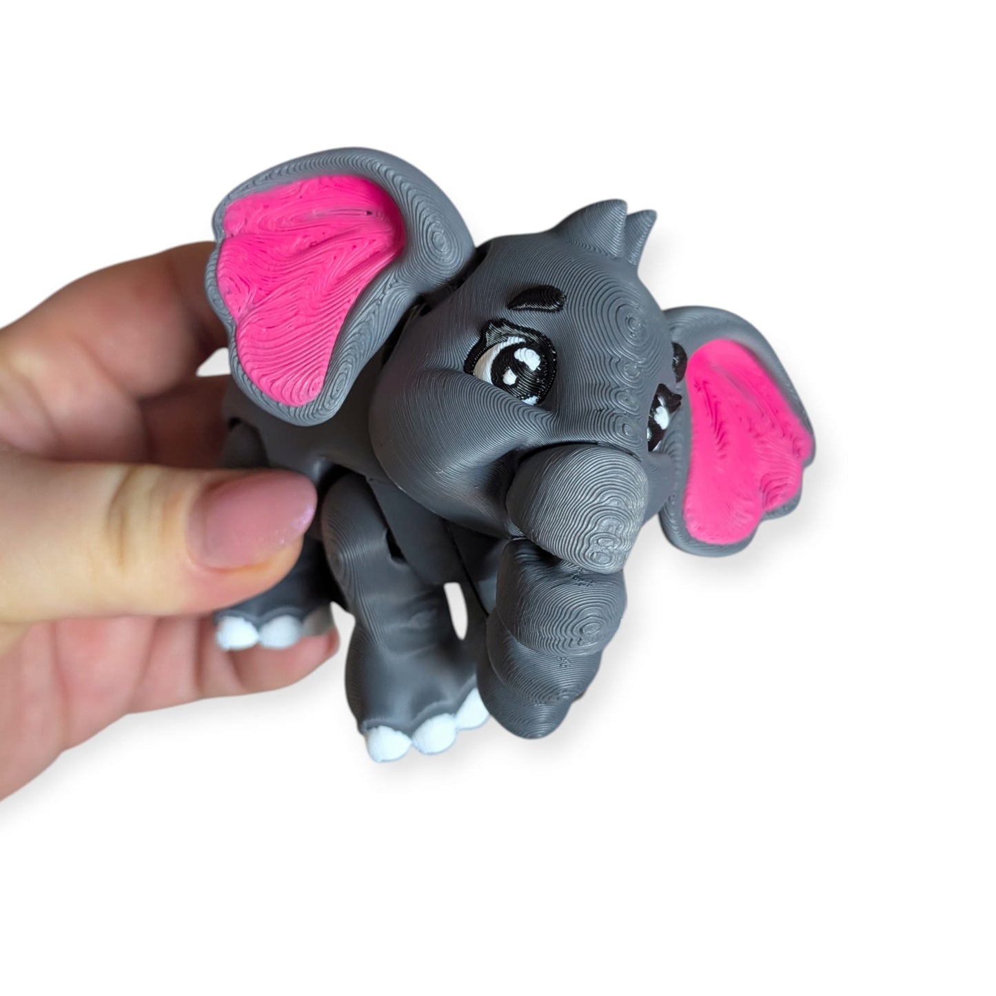 Fully Articulated Elephant Figurine – 3D Printed Collectable
