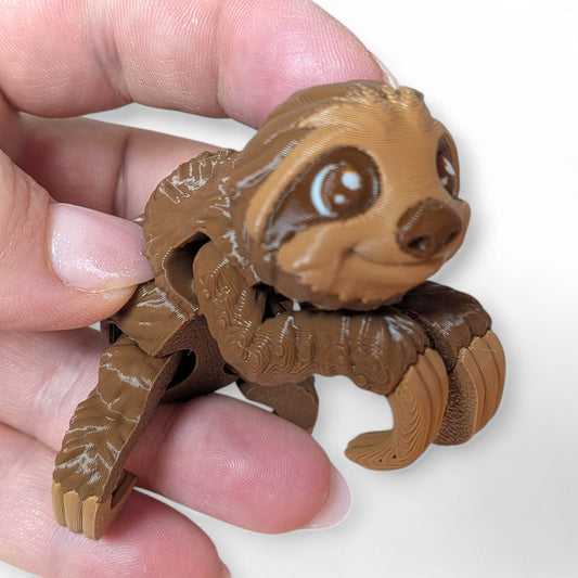 Baby Sloth – Fully Articulated Hanging Ornament