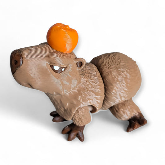 Articulated Capybara – Relaxed 3D Printed Collectable