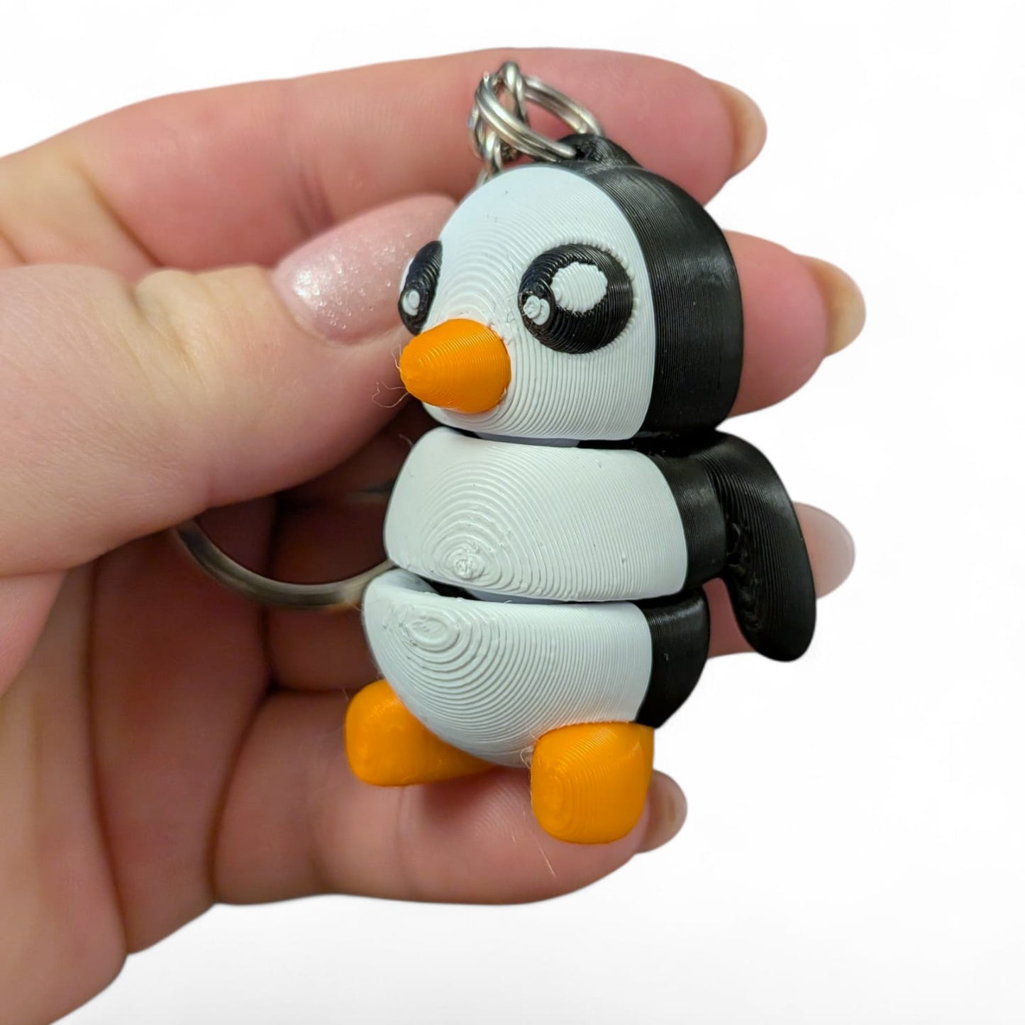 Articulated Penguin Keychain – 3D Printed Collectible
