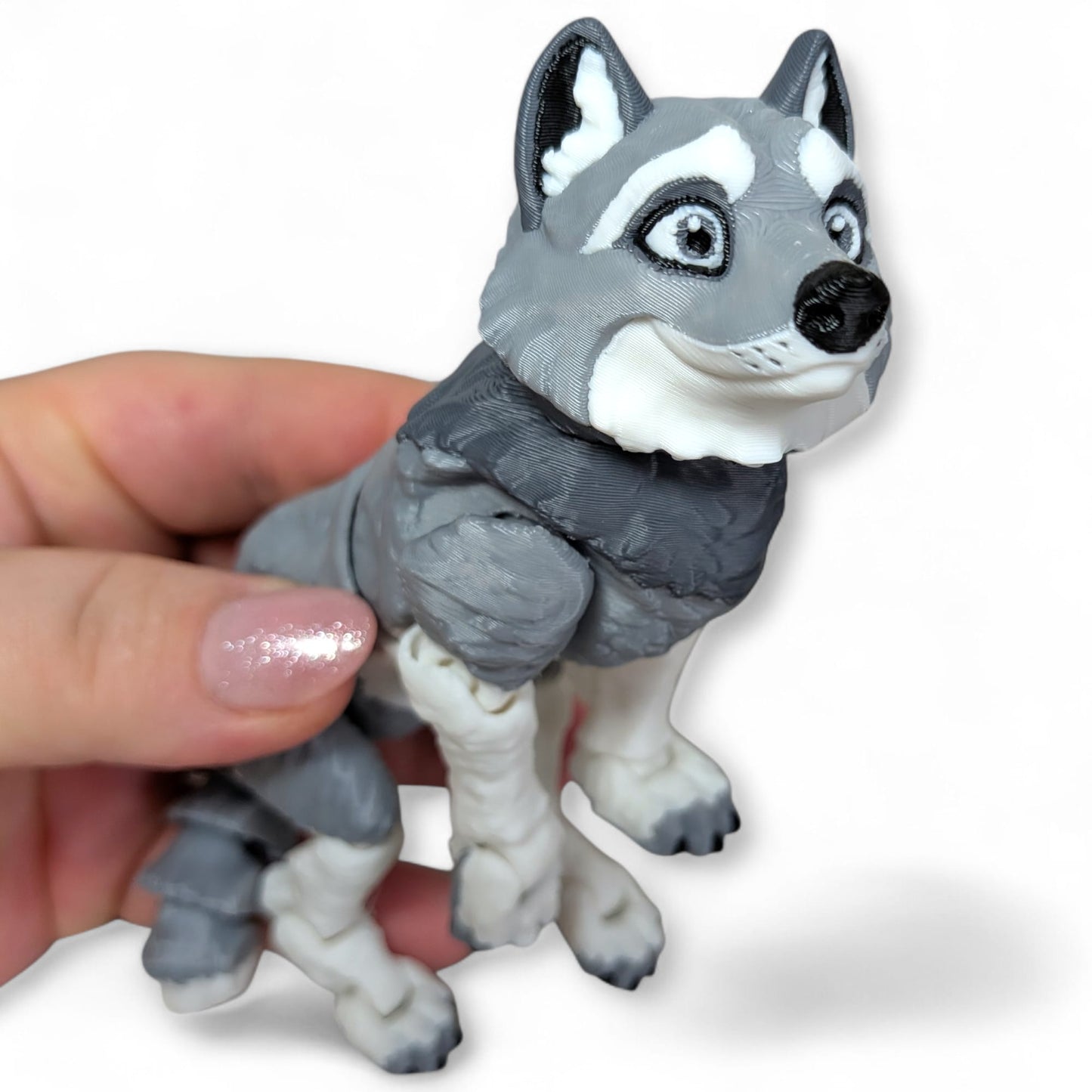 Articulated Wolf Figurine – Fully Poseable Collectable