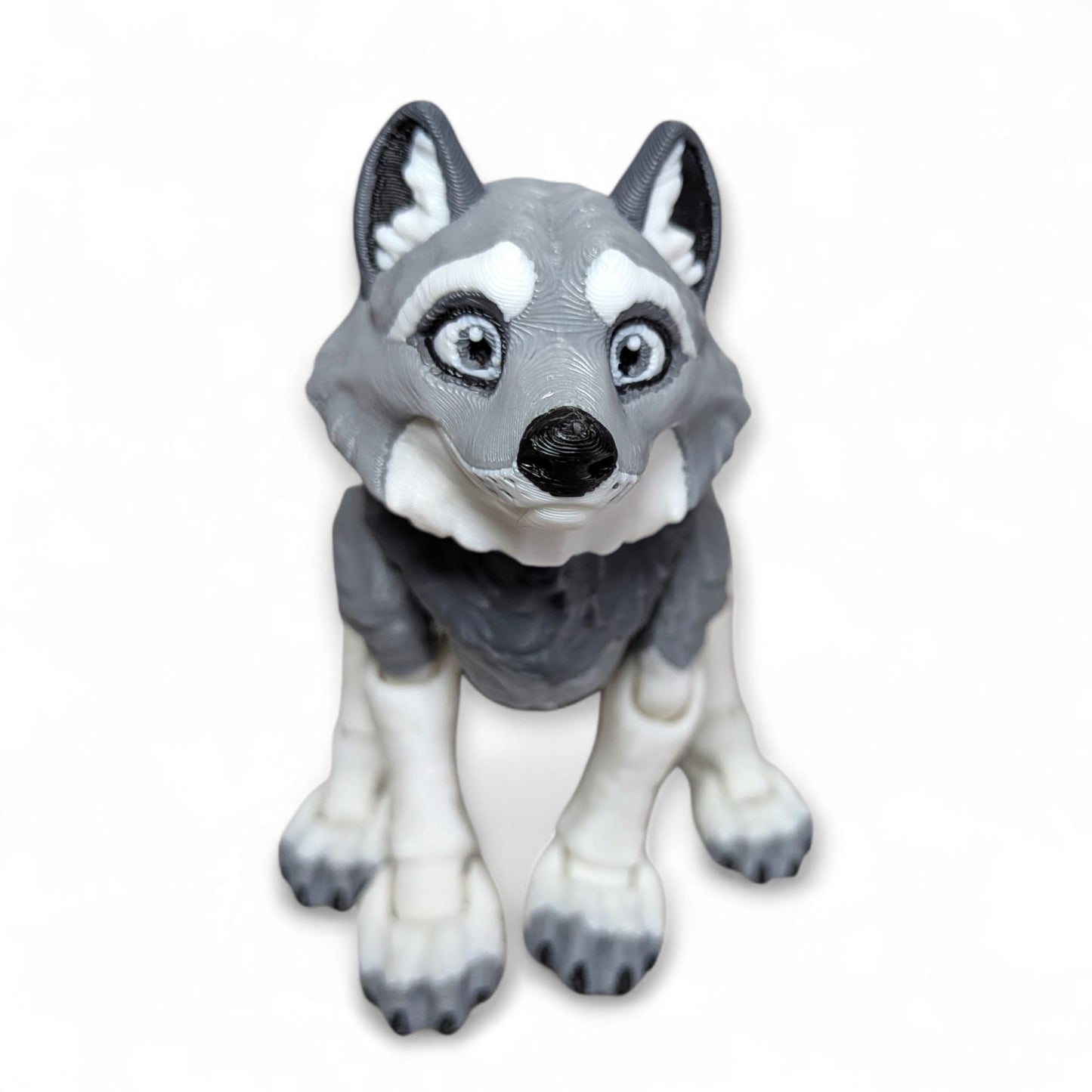 Articulated Wolf Figurine – Fully Poseable Collectable
