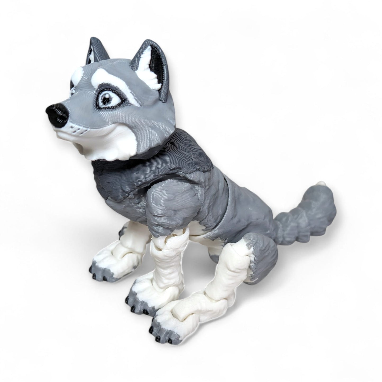 Articulated Wolf Figurine – Fully Poseable Collectable