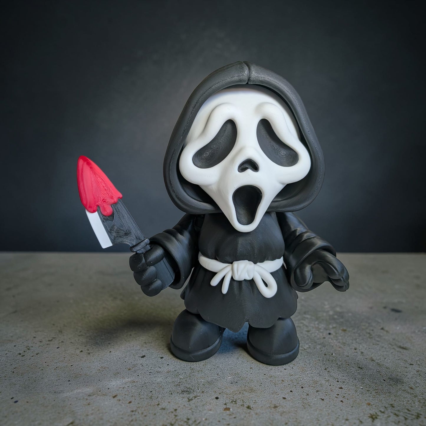Chibi Ghost Face – Large 3D Printed Decorative Figure