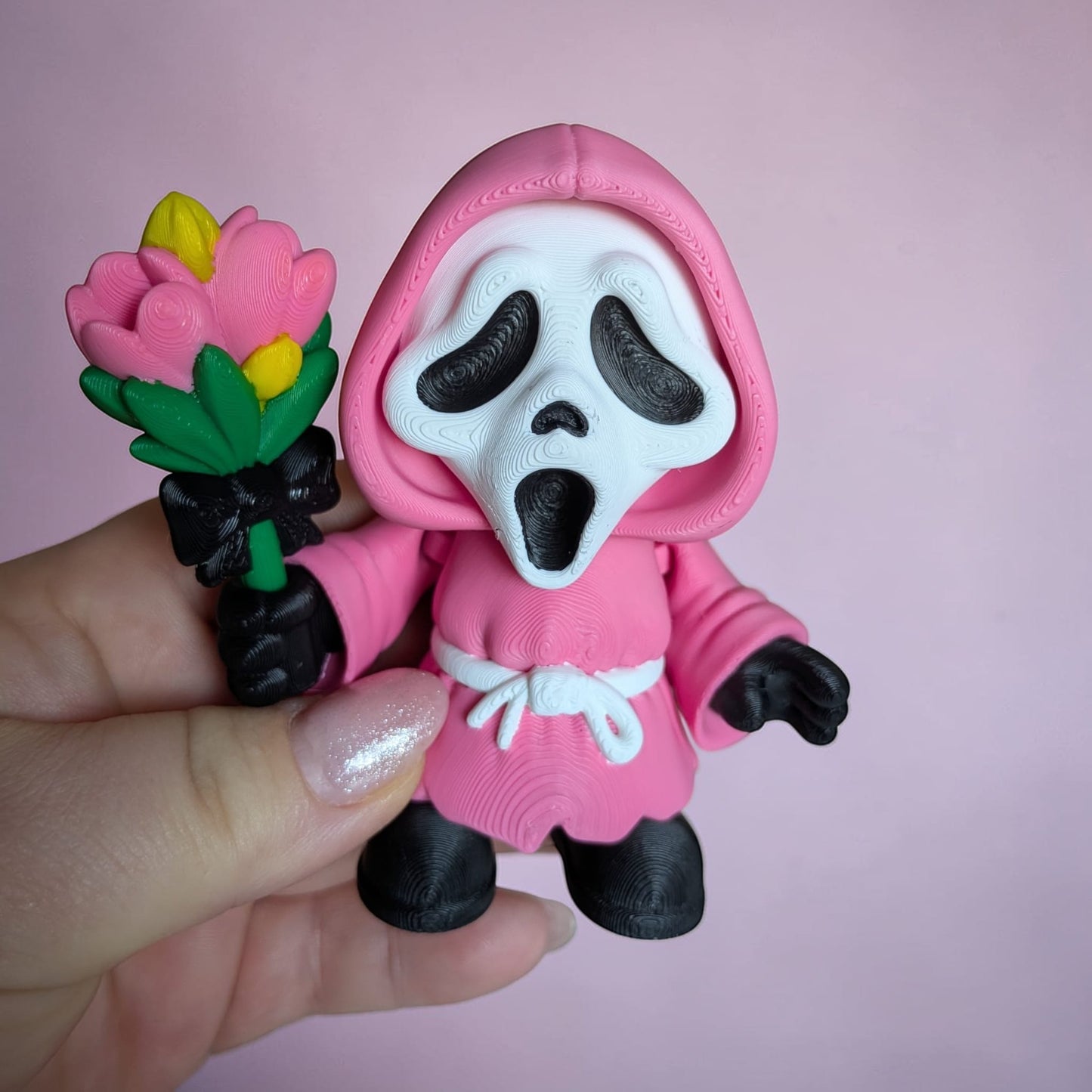 Chibi Ghost Face – Pink Edition Articulated Collectable