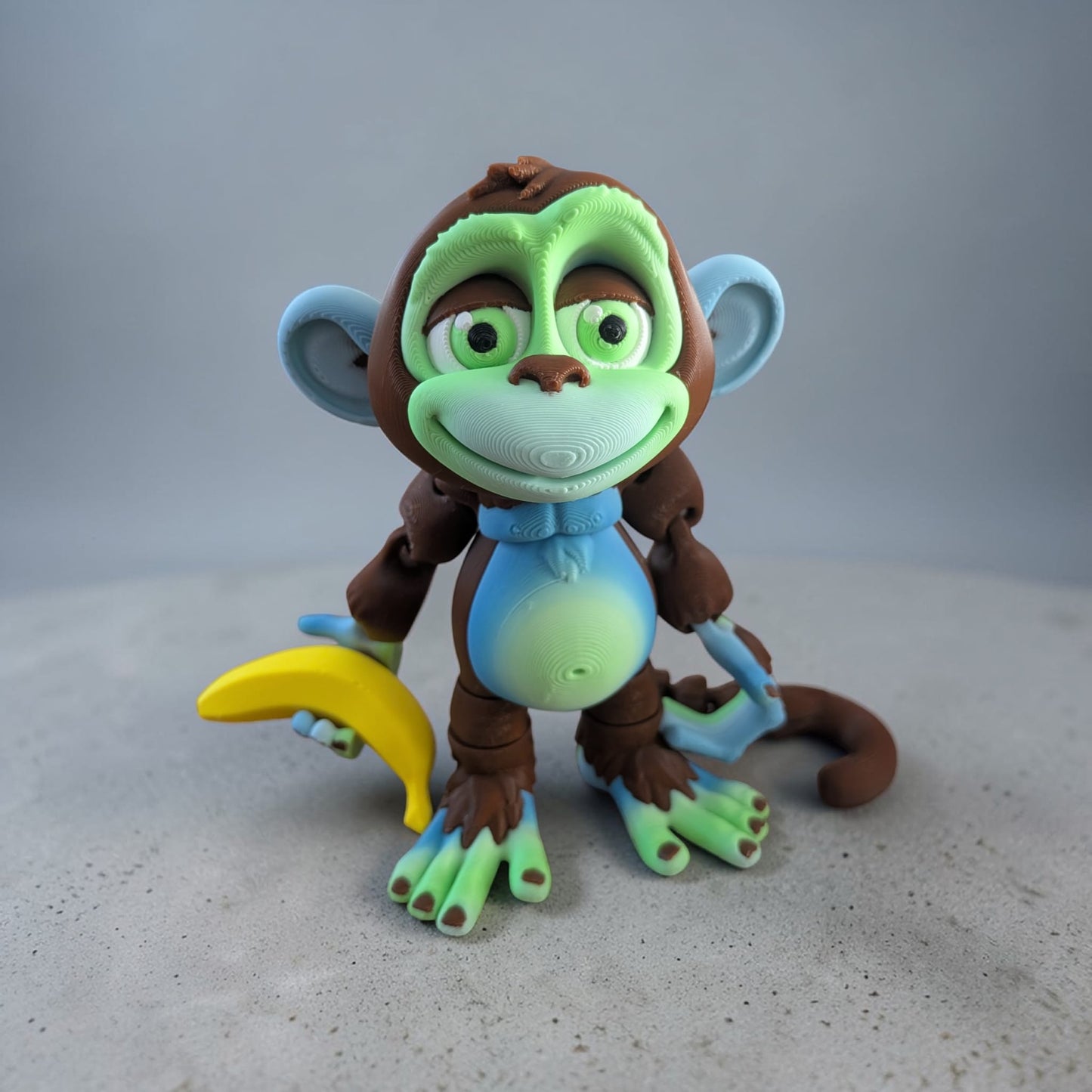 Flexi Monkey with Banana – Articulated 3D Printed Collectable