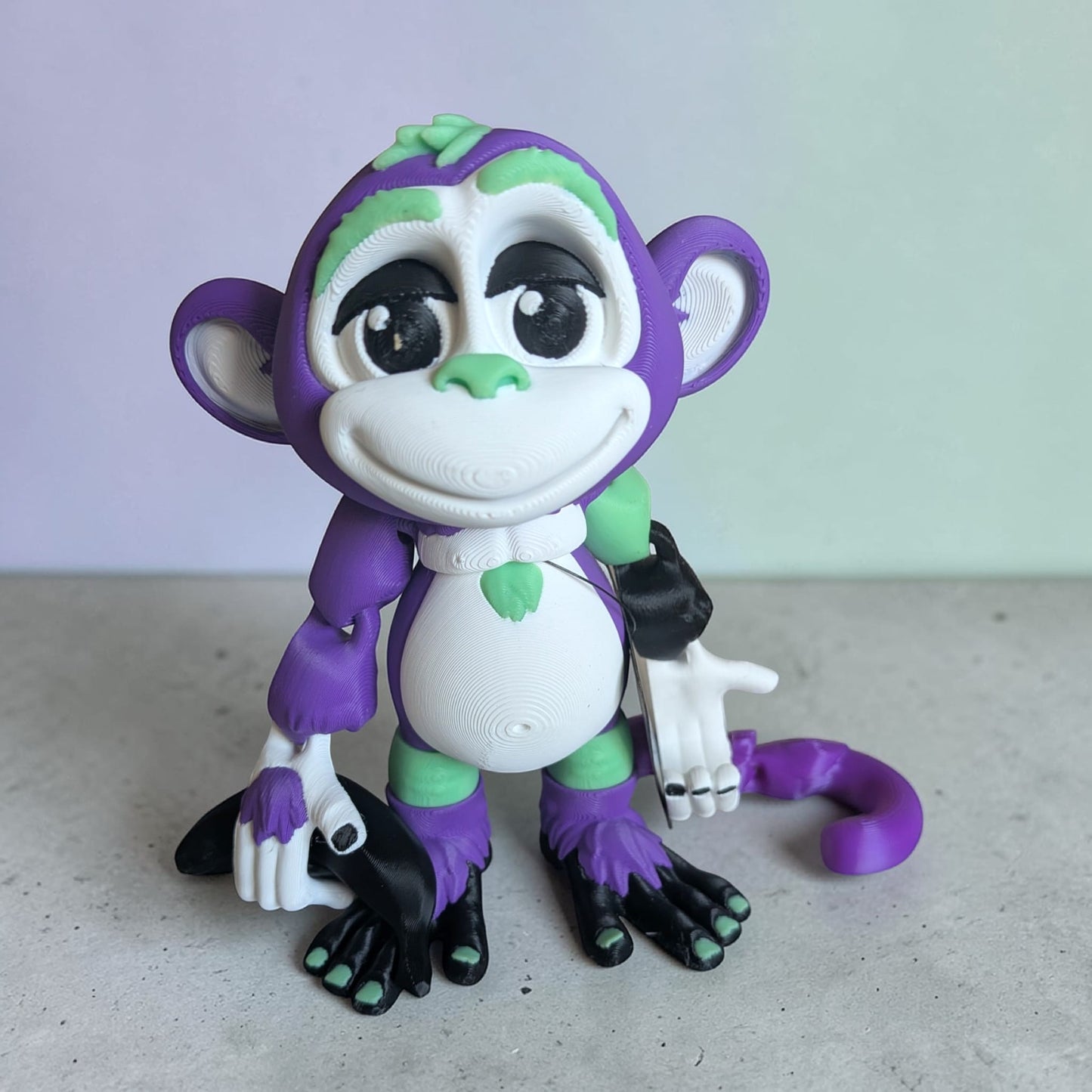 Flexi Monkey with Banana – Articulated 3D Printed Collectable