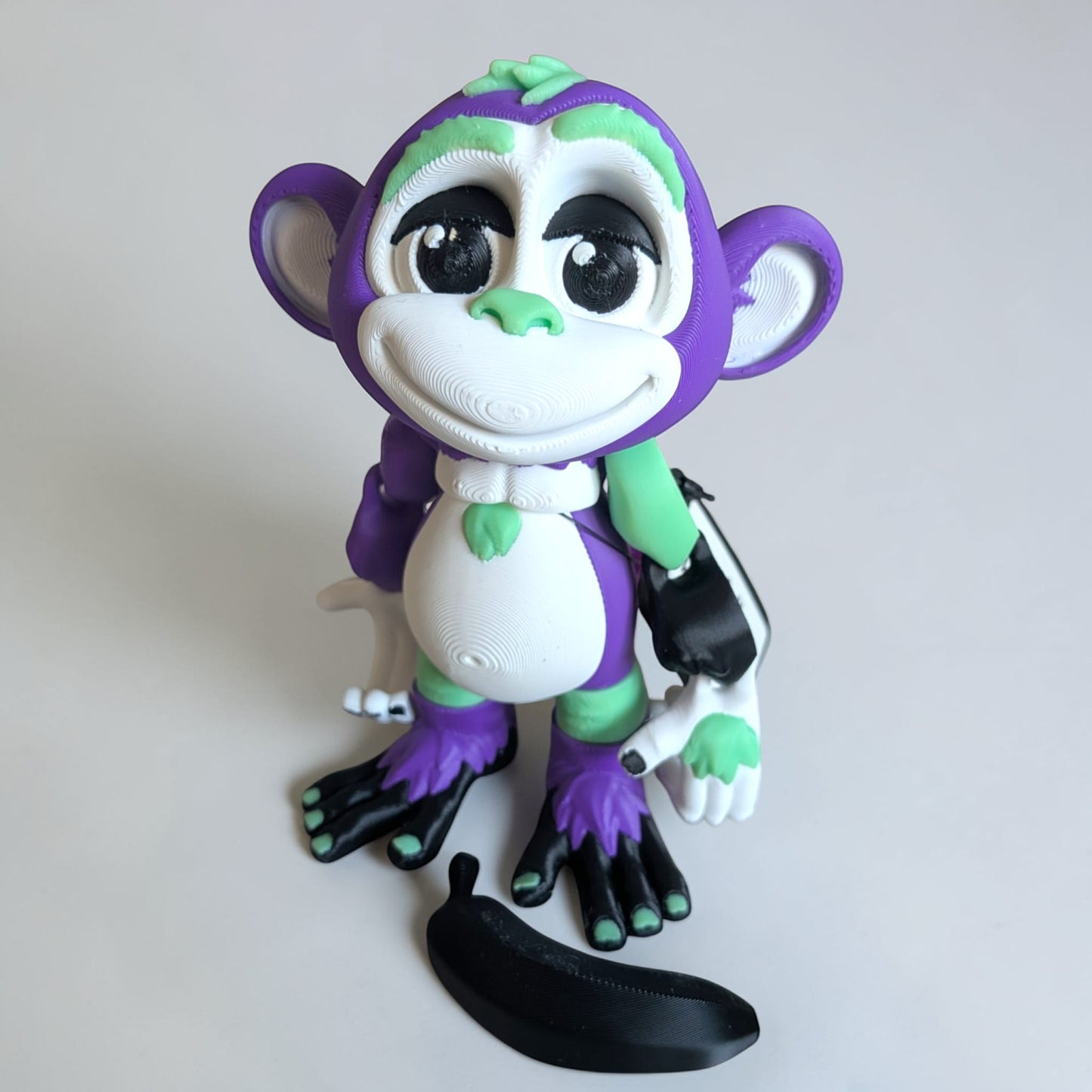 Flexi Monkey with Banana – Articulated 3D Printed Collectable