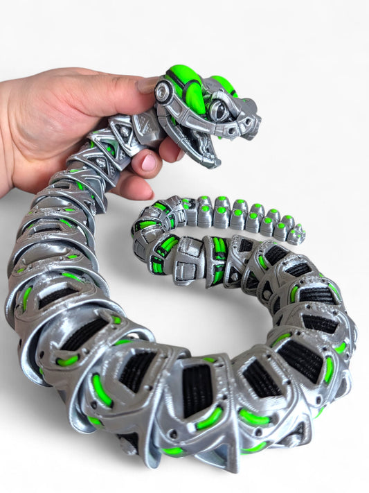 RoboRattler – Robot Rattlesnake Articulated 3D Printed Figure