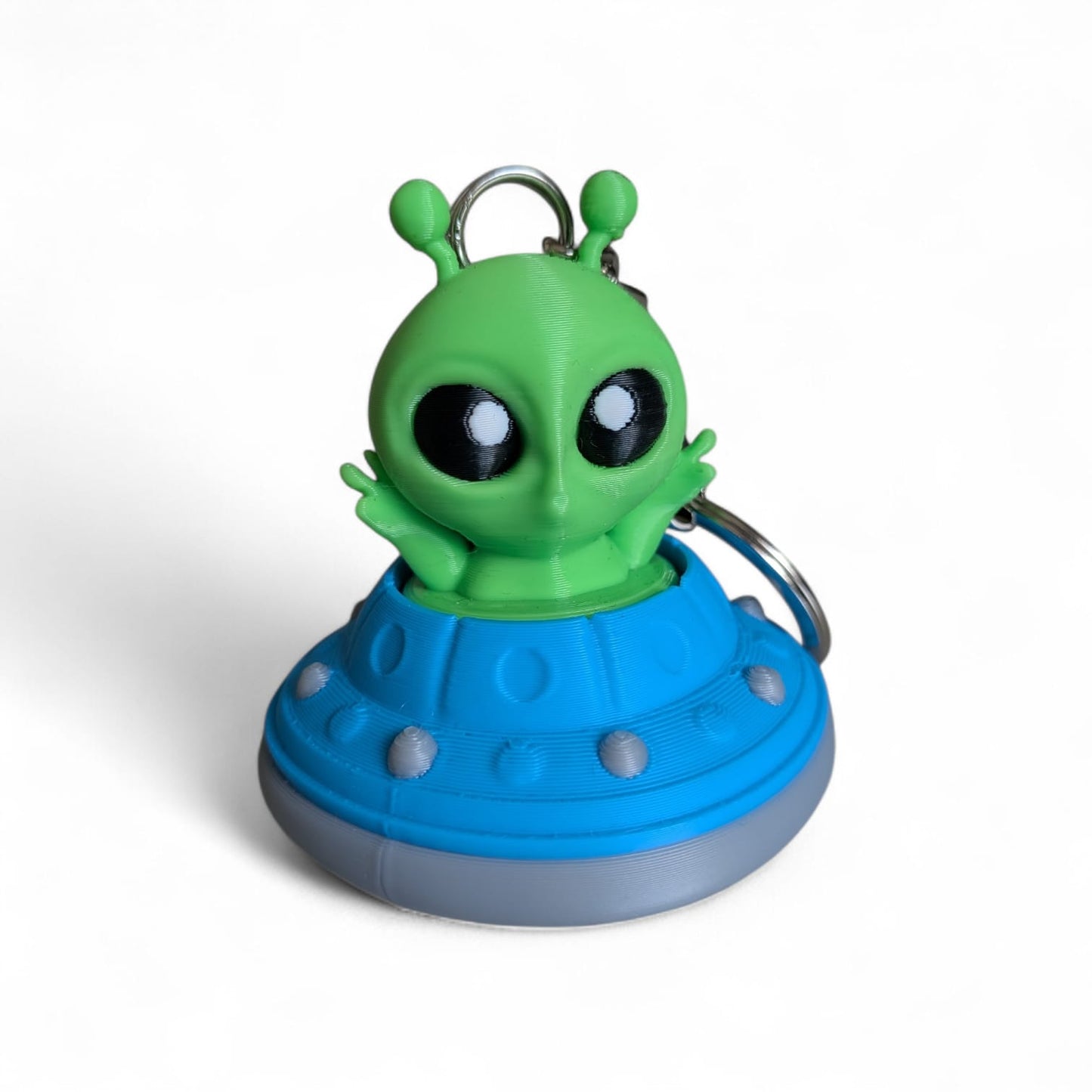 Alien UFO Clicker Keyring – Fidget Keychain