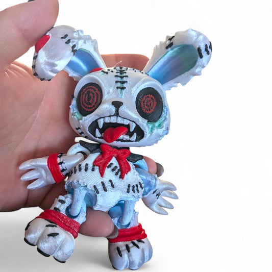 Creepy Stitched Bunny – Articulated Horror Collectible