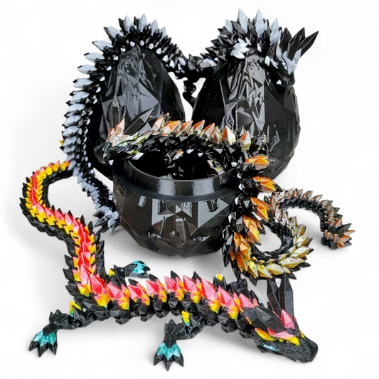 Crystal Dragon in Egg – Black Editions